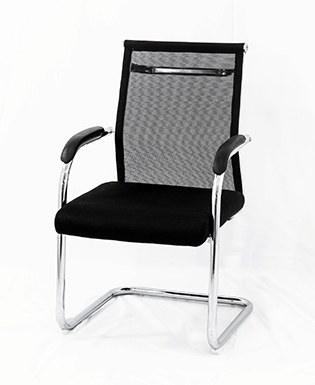 Chaise en tissu Noir