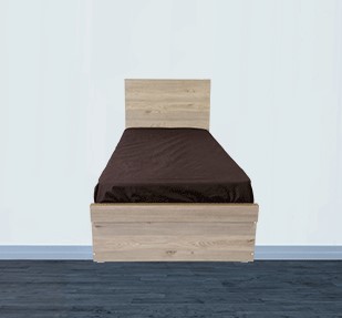 22090 - Lit Simple  Tête Incline - 90x190 - COUPE 45