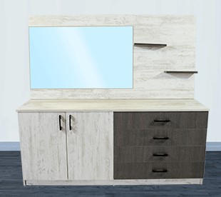 43162-4T - COIFFEUSE 160x070x045