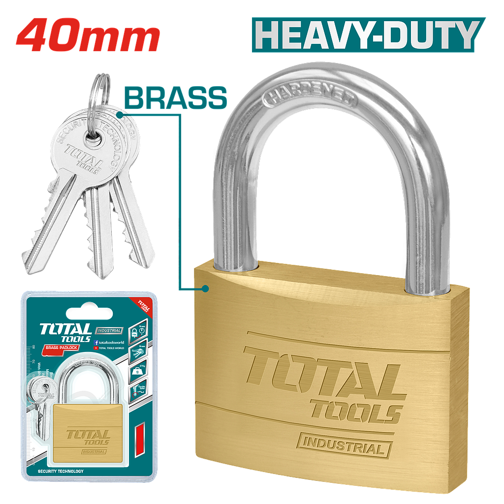 TOTAL - TLK32402 - Cadenas en laiton 40mm