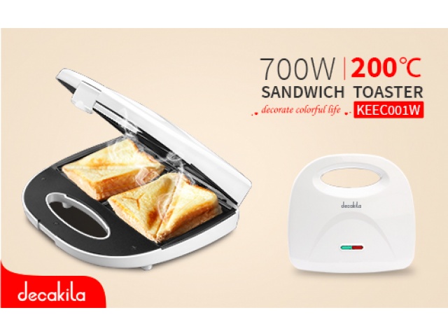 KEEC001W -  Appareil à croque-monsieur Decakila 700W