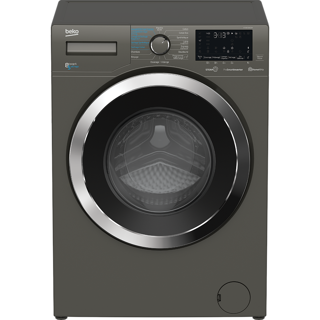 HTV8736XC0M - Lavante-séchante pose libre (8 kg / 5 kg, 1400 tr/min)