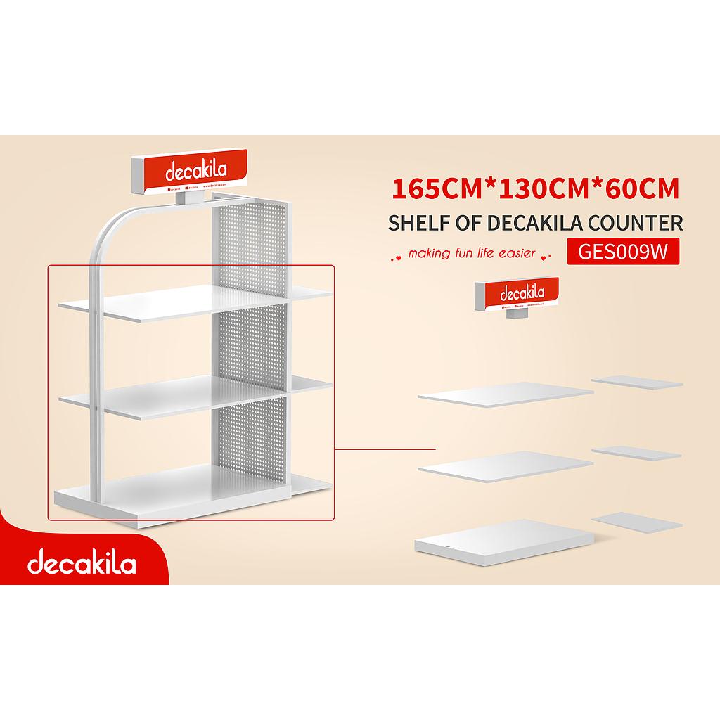 DECAKILA - GES009W - Etagère du comptoir