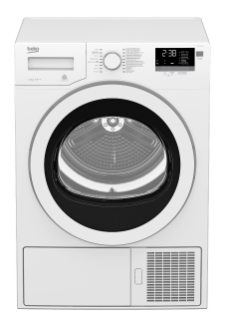 Sèche-linge BEKO POMPE À CHALEUR À CONDENSATION, А++, 9,0 kg 