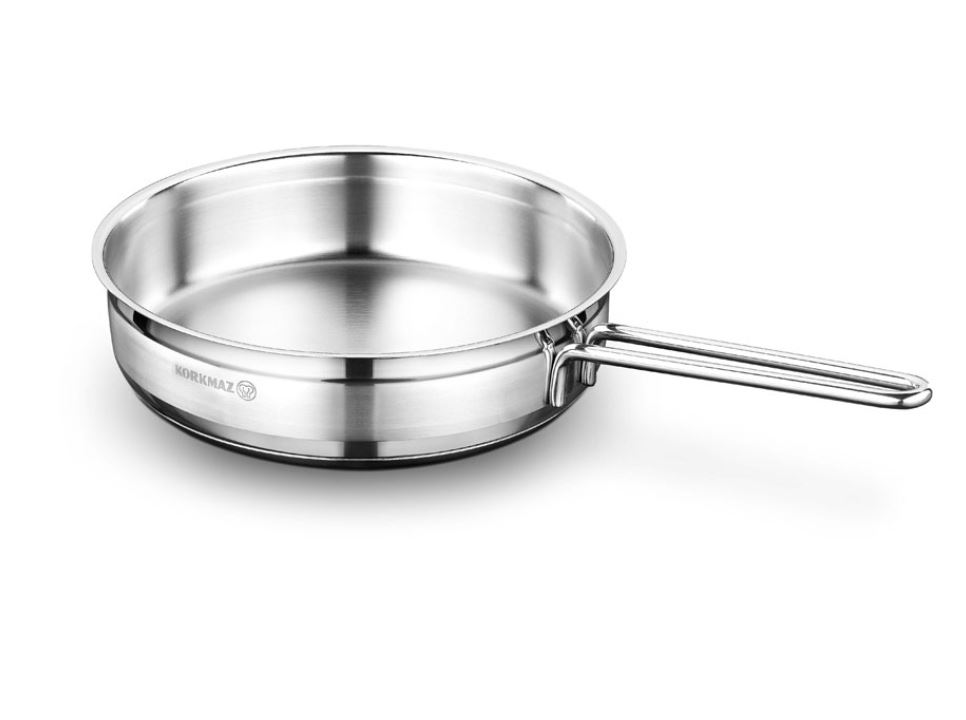 A1021 - Poêle Alfa 24x6 cm / 2,7 l. inox