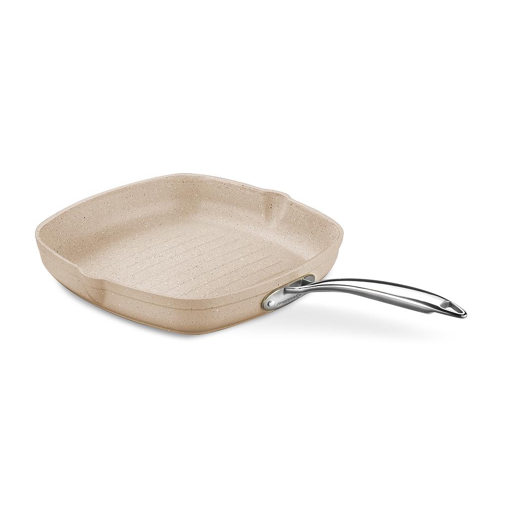 A1268 - Poêle Grill Carrée Induction 28x28cm / 3,0 l Granita Alu.