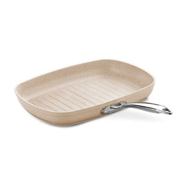 A1269 - Poêle Grill rectangulaire Induction 35x25cm Granita Alu.