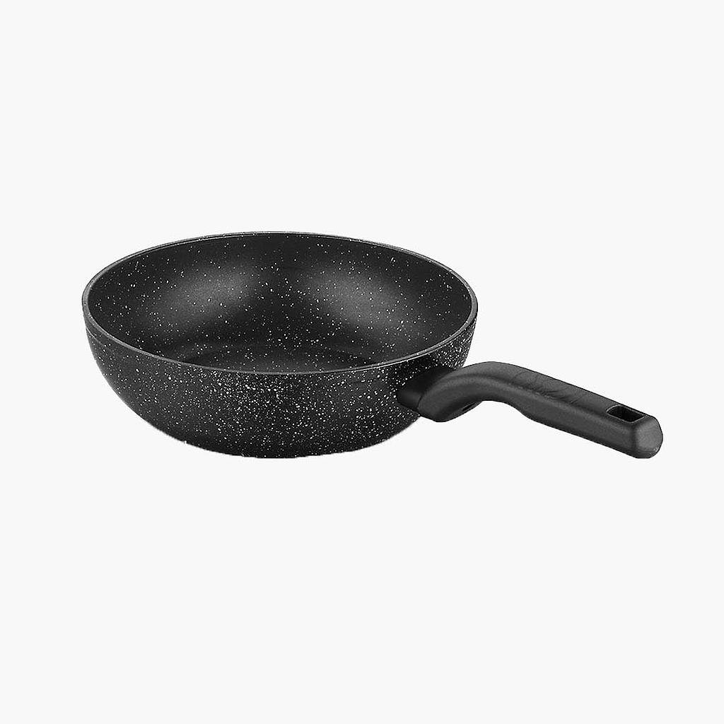A1118 - Wok à induction 24x6,5 cm Ornella Alu.