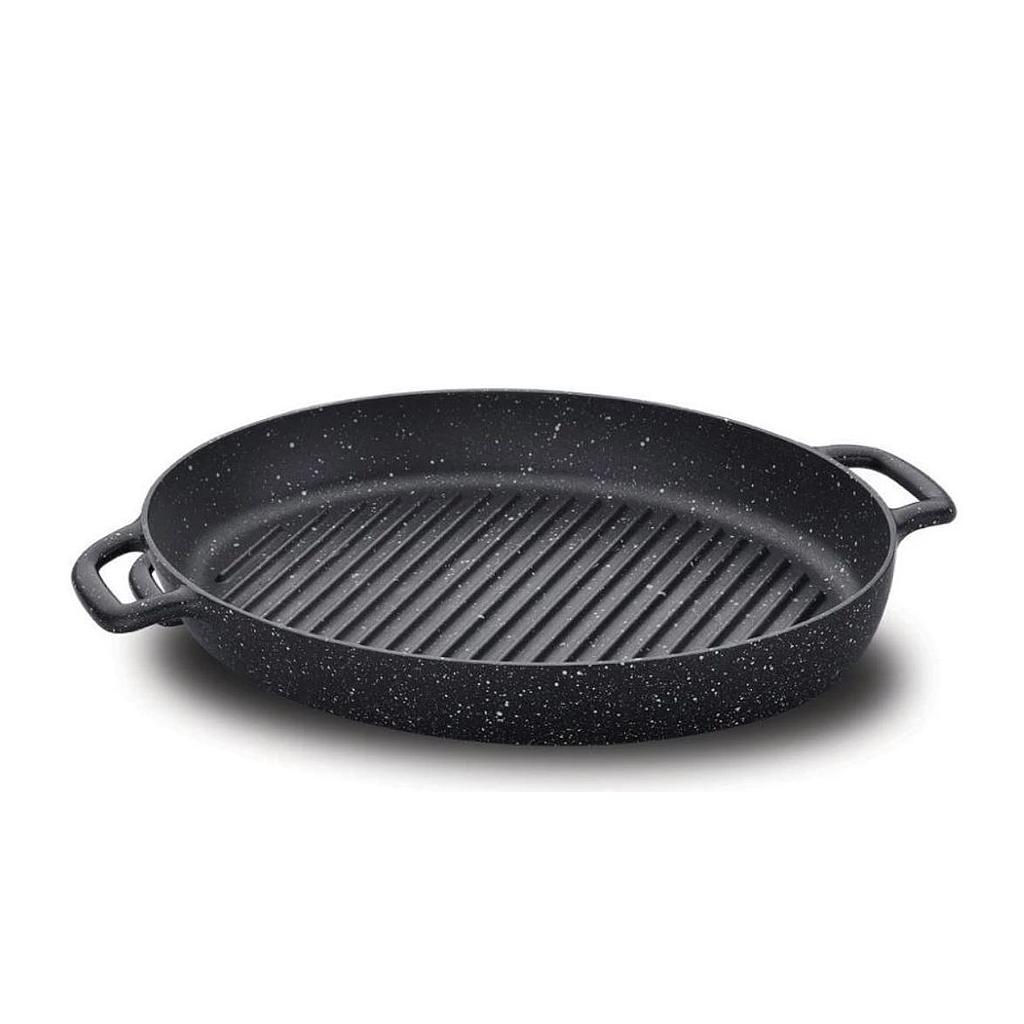 A1374 - Poêle à Griller Gusto Oval - 35x25Cm