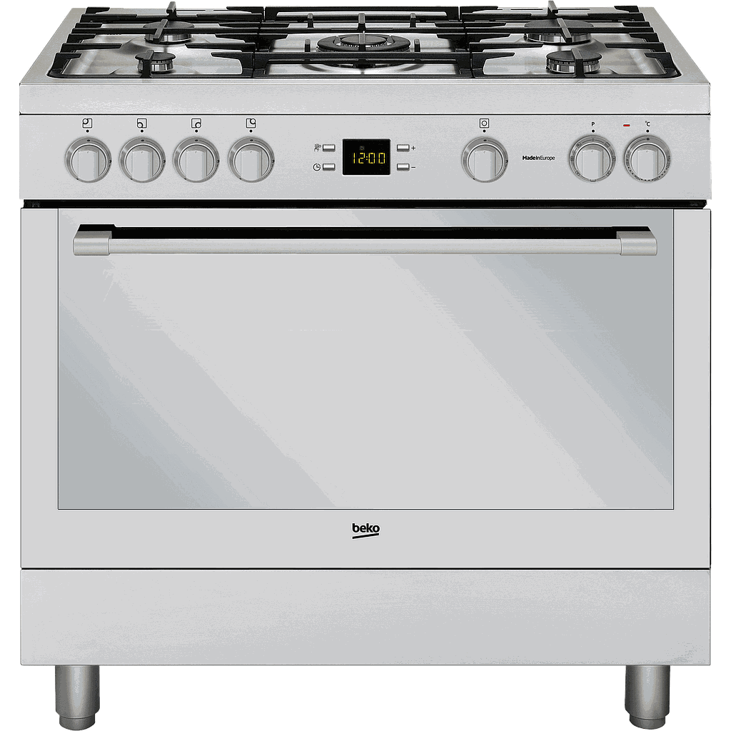 GM15326DXPR - Cuisinière 4 feu + 1 wok + four et grill électrique